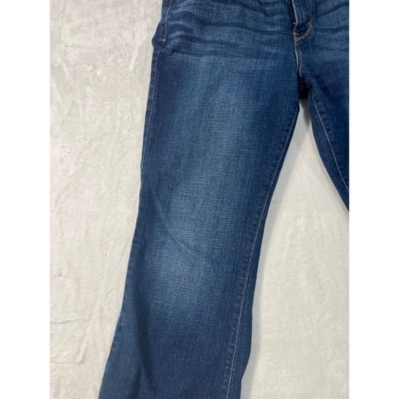 Levis 515 Bootcut Jeans Womens 12M Dark Wash Blue Denim Mid Rise 15516-0136 - Picture 9 of 16